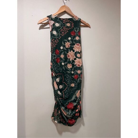 Farm Rio Women's Pineapple Garden Ruched Tulle Bodycon Mini Dress Medium NWT - Picture 4 of 10